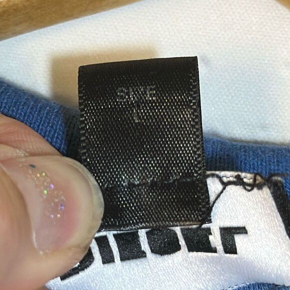 Vintage Y2K Diesel Faded Blue Polo Golf Shirt size L Large - Picture 6 of 10